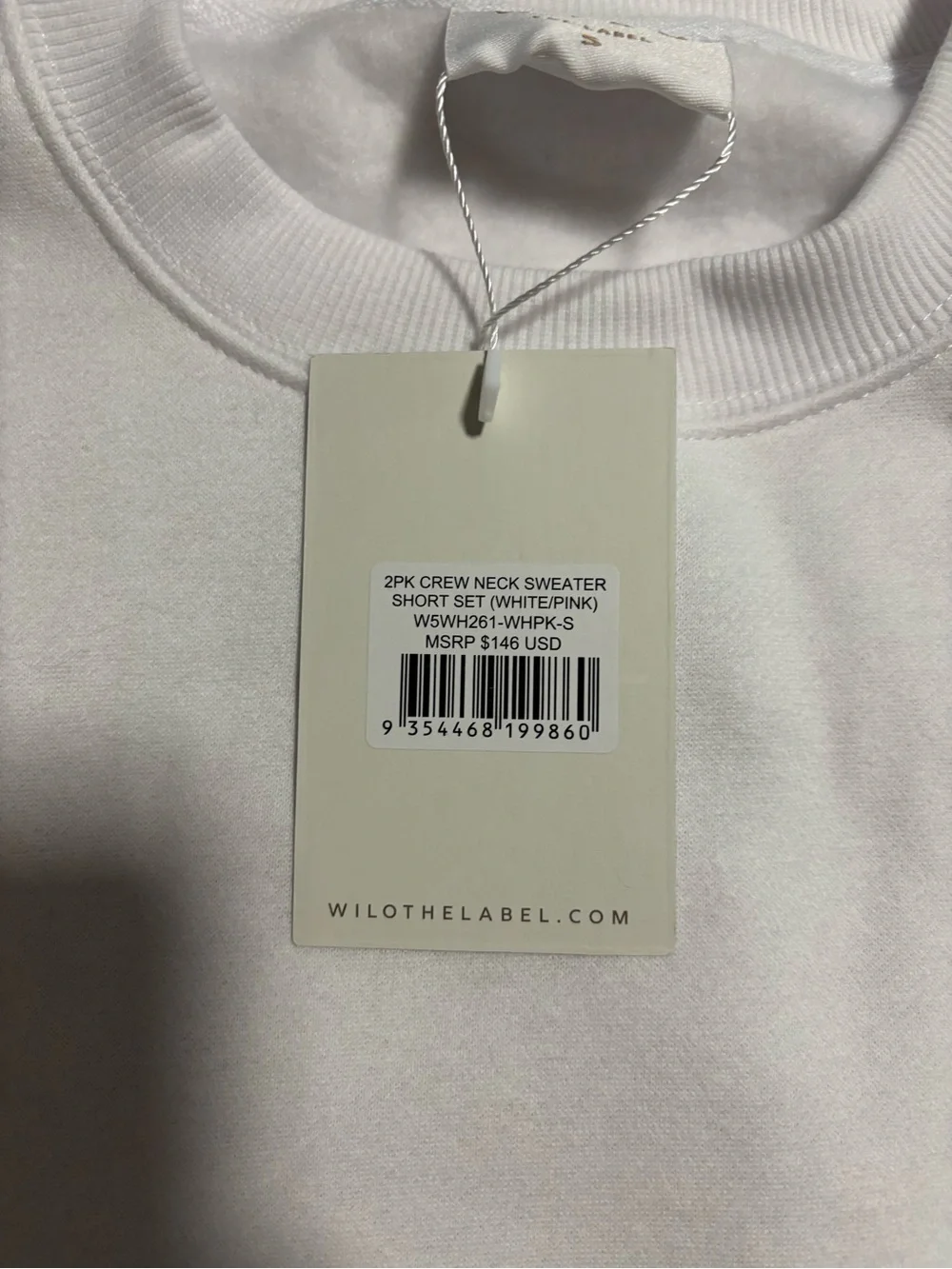 Wilo White Crewneck Sweatshirt